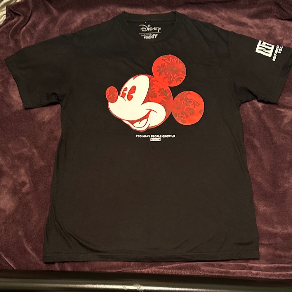 Disney Collection by Neff Black T-Shirt with Red Mickey Mouse